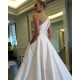 A-Line One Shoulder Wedding Dresses Bridal Gowns with Pockets 903397 A-Line One Shoulder Wedding Dresses Bridal Gowns with Pockets 903397