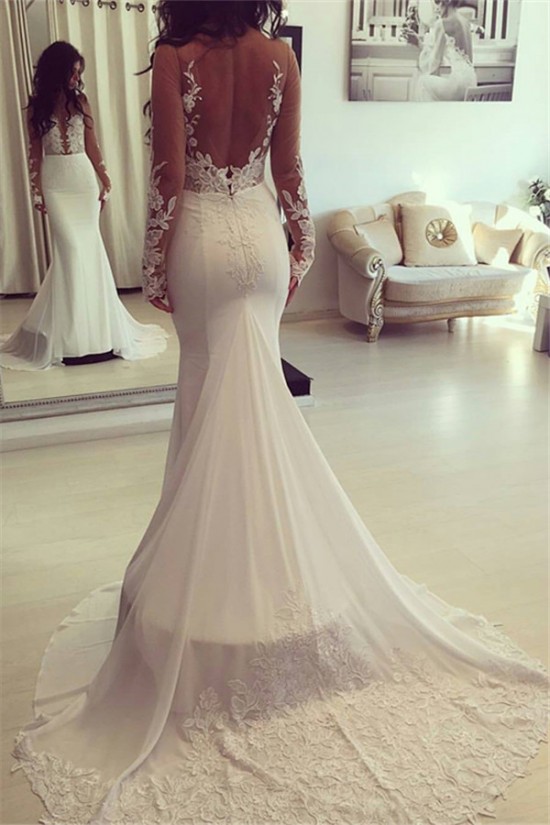 Mermaid Lace Long Sleeves Wedding Dresses Bridal Gowns 903398 Mermaid Lace Long Sleeves Wedding Dresses Bridal Gowns 903398