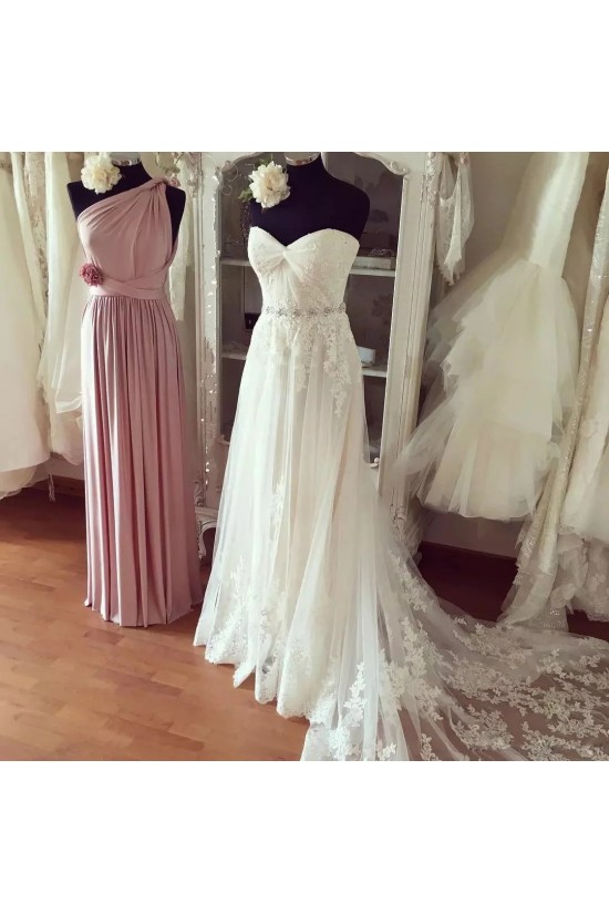 A-Line Sweetheart Lace Beaded Wedding Dresses Bridal Gowns 903399 A-Line Sweetheart Lace Beaded Wedding Dresses Bridal Gowns 903399