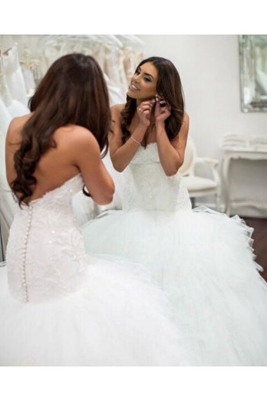 Mermaid Sweetheart Lace and Tulle Wedding Dresses Bridal Gowns 903406 Mermaid Sweetheart Lace and Tulle Wedding Dresses Bridal Gowns 903406