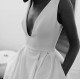 A-Line Long Satin V Neck Wedding Dresses Bridal Gowns 903407 A-Line Long Satin V Neck Wedding Dresses Bridal Gowns 903407