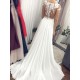 A-Line Lace Long Wedding Dresses Bridal Gowns 903420