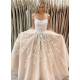 A-Line Lace and Tulle Long Wedding Dresses Bridal Gowns 903465