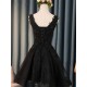Short Black Lace Prom Dress Homecoming Graduation Cocktail Dresses 904021