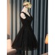 Short Black Lace Prom Dress Homecoming Graduation Cocktail Dresses 904021