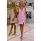 Short/Mini Pink V Neck Sequins Prom Dresses Homecoming Dresses 904058