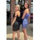 Short/Mini Black Strapless Sequins Prom Dresses Homecoming Dresses 904074