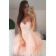 Short/Mini Beaded Sweetheart Tulle Prom Dresses Homecoming Dresses 904098 Short/Mini Beaded Sweetheart Tulle Prom Dresses Homecoming Dresses 904098