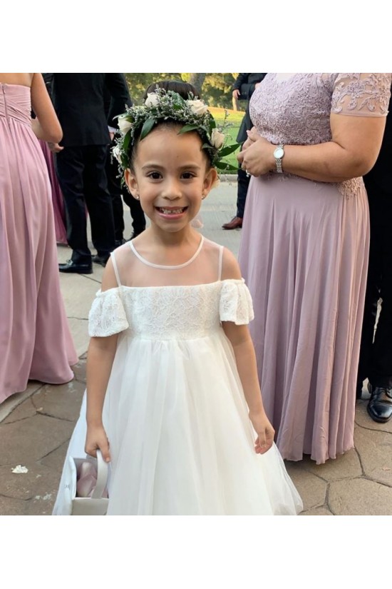 Cute Lace Ankle-Length Flower Girl Dresses 905007 Cute Lace Ankle-Length Flower Girl Dresses 905007