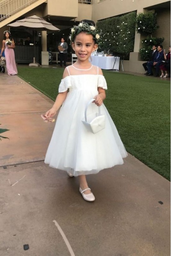 Cute Lace Ankle-Length Flower Girl Dresses 905007 Cute Lace Ankle-Length Flower Girl Dresses 905007