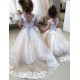 A-Line Lace and Tulle Floor-Length Flower Girl Dresses 905010 A-Line Lace and Tulle Floor-Length Flower Girl Dresses 905010