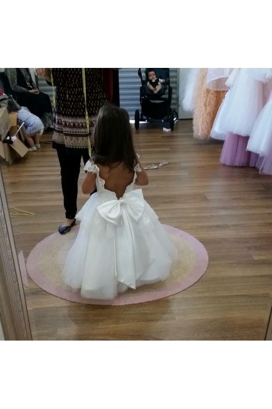 Cute Lace and Tulle Flower Girl Dresses 905013 Cute Lace and Tulle Flower Girl Dresses 905013