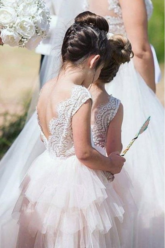 Cute Lace and Tulle Flower Girl Dresses 905032 Cute Lace and Tulle Flower Girl Dresses 905032