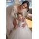 Lace and Tulle Long Sleeves Flower Girl Dresses 905034 Lace and Tulle Long Sleeves Flower Girl Dresses 905034