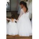 Lace and Tulle Long Sleeves Flower Girl Dresses 905034 Lace and Tulle Long Sleeves Flower Girl Dresses 905034