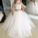 Lace and Tulle Two Pieces Flower Girl Dresses 905037 Lace and Tulle Two Pieces Flower Girl Dresses 905037