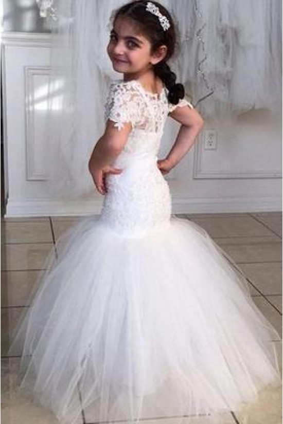 Mermaid Lace and Tulle Flower Girl Dresses 905048 Mermaid Lace and Tulle Flower Girl Dresses 905048