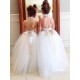 Halter Tulle Floor Length Flower Girl Dresses 905050 Halter Tulle Floor Length Flower Girl Dresses 905050
