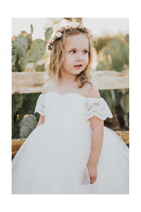 Lace and Tulle Flower Girl Dresses 905073 Lace and Tulle Flower Girl Dresses 905073