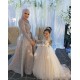 Lace and Tulle Long Sleeves Flower Girl Dresses 905081 Lace and Tulle Long Sleeves Flower Girl Dresses 905081