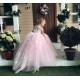 Cute Lace and Tulle Pink Flower Girl Dresses 905092