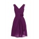 A-Line V-Neck Short Purple Chiffon Bridesmaid Dresses/Wedding Dresses BD010002 A-Line V-Neck Short Purple Chiffon Bridesmaid Dresses/Wedding Dresses BD010002