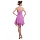 A-Line Sweetheart Short Purple Bridesmaid Dresses/Wedding Party Dresses BD010003