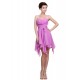 A-Line Sweetheart Short Purple Bridesmaid Dresses/Wedding Party Dresses BD010003