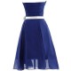 A-Line Strapless Short Chiffon Black Bridesmaid Dresses/Wedding Party Dresses BD010010 A-Line Strapless Short Chiffon Black Bridesmaid Dresses/Wedding Party Dresses BD010010