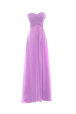 A-Line Sweetheart Long Purple Chiffon Bridesmaid Dresses/Wedding Party Dresses BD010019