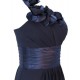 A-Line Navy Blue One-Shoulder Long Chiffon Bridesmaid Dresses/Wedding Party Dresses BD010022