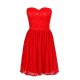 A-Line Sweetheart Short Red Lace Bridesmaid Dresses/Wedding Party Dresses BD010027 A-Line Sweetheart Short Red Lace Bridesmaid Dresses/Wedding Party Dresses BD010027
