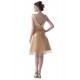 A-Line V-Neck Short Gold Bridesmaid Dresses/Wedding Party Dresses BD010031 A-Line V-Neck Short Gold Bridesmaid Dresses/Wedding Party Dresses BD010031