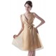 A-Line V-Neck Short Gold Bridesmaid Dresses/Wedding Party Dresses BD010031 A-Line V-Neck Short Gold Bridesmaid Dresses/Wedding Party Dresses BD010031