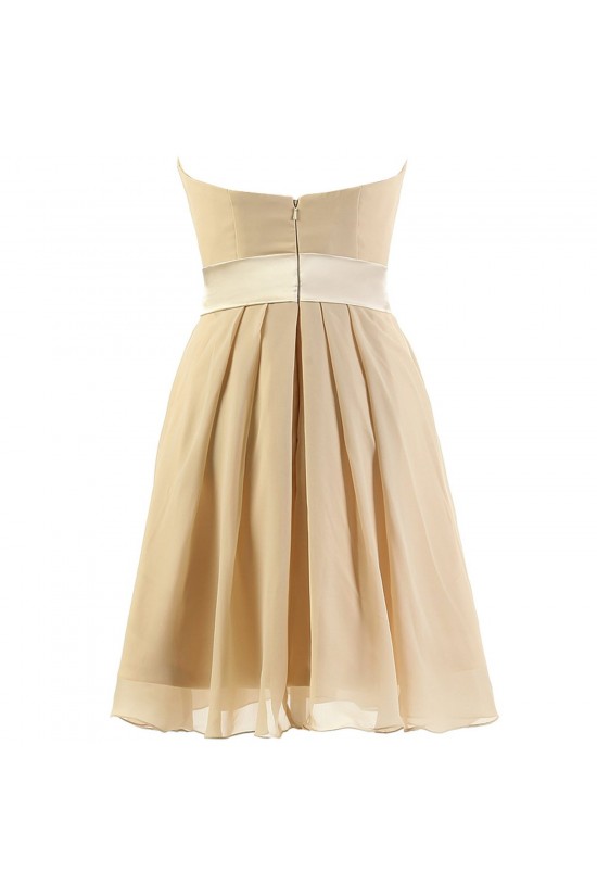 A-Line Strapless Short Chiffon Bridesmaid Dresses/Wedding Party Dresses BD010040 A-Line Strapless Short Chiffon Bridesmaid Dresses/Wedding Party Dresses BD010040