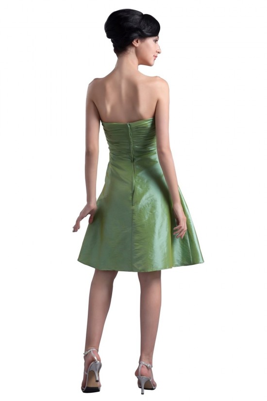 A-Line Strapless Short Taffeta Bridesmaid Dresses/Wedding Party Dresses BD010045 A-Line Strapless Short Taffeta Bridesmaid Dresses/Wedding Party Dresses BD010045