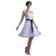 A-Line Strapess Short White Chiffon Bridesmaid Dresses/Wedding Party Dresses BD010053 A-Line Strapess Short White Chiffon Bridesmaid Dresses/Wedding Party Dresses BD010053