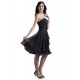 A-Line Strapless Short Black Chiffon Bridesmaid Dresses/Wedding Party Dresses BD010057 A-Line Strapless Short Black Chiffon Bridesmaid Dresses/Wedding Party Dresses BD010057