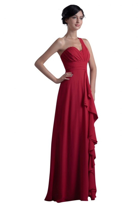 One-Shoulder Long Chiffon Bridesmaid Dresses/Wedding Party Dresses BD010058 One-Shoulder Long Chiffon Bridesmaid Dresses/Wedding Party Dresses BD010058