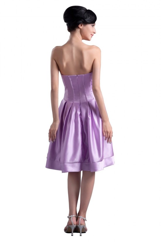 A-Line Sweetheart Short Lilac Satin Bridesmaid Dresses/Wedding Party Dresses BD010067 A-Line Sweetheart Short Lilac Satin Bridesmaid Dresses/Wedding Party Dresses BD010067