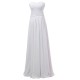 A-Line Sweetheart Long White Chiffon Bridesmaid Dresses/Wedding Party Dresses BD010069 A-Line Sweetheart Long White Chiffon Bridesmaid Dresses/Wedding Party Dresses BD010069