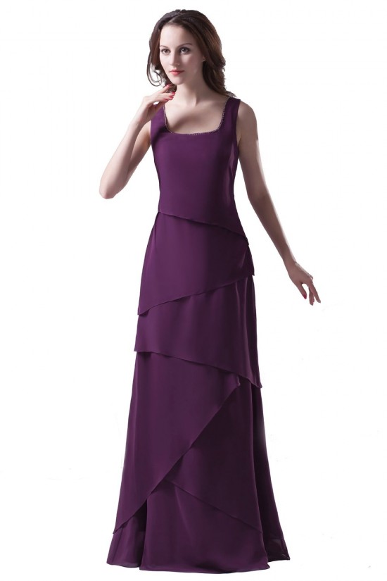 A-Line Straps Long Chiffon Bridesmaid Dresses/Wedding Party Dresses BD010072 A-Line Straps Long Chiffon Bridesmaid Dresses/Wedding Party Dresses BD010072