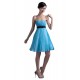 A-Line Strapless Short/Mini Blue Pleated Chiffon Bridesmaid Dresses/Wedding Party Dresses BD010077 A-Line Strapless Short/Mini Blue Pleated Chiffon Bridesmaid Dresses/Wedding Party Dresses BD010077