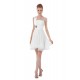 A-Line One-Shoulder Short Chiffon Bridesmaid Dresses/Wedding Party Dresses BD010085