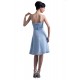 A-Line Sweetheart Short Blue Chiffon Bridesmaid Dresses/Wedding Party Dresses BD010096