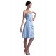 A-Line Sweetheart Short Blue Chiffon Bridesmaid Dresses/Wedding Party Dresses BD010096