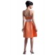 A-Line Strapless Orange Short Satin Bridesmaid Dresses/Wedding Party Dresses BD010097 A-Line Strapless Orange Short Satin Bridesmaid Dresses/Wedding Party Dresses BD010097
