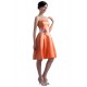 A-Line Strapless Orange Short Satin Bridesmaid Dresses/Wedding Party Dresses BD010097 A-Line Strapless Orange Short Satin Bridesmaid Dresses/Wedding Party Dresses BD010097
