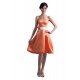 A-Line Strapless Orange Short Satin Bridesmaid Dresses/Wedding Party Dresses BD010097 A-Line Strapless Orange Short Satin Bridesmaid Dresses/Wedding Party Dresses BD010097