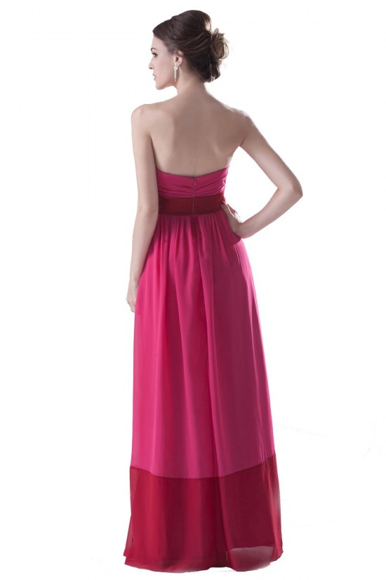 Empire Strapless Long Chiffon Bridesmaid Dresses/Wedding Party Dresses/Maternity Dresses BD010098 Empire Strapless Long Chiffon Bridesmaid Dresses/Wedding Party Dresses/Maternity Dresses BD010098